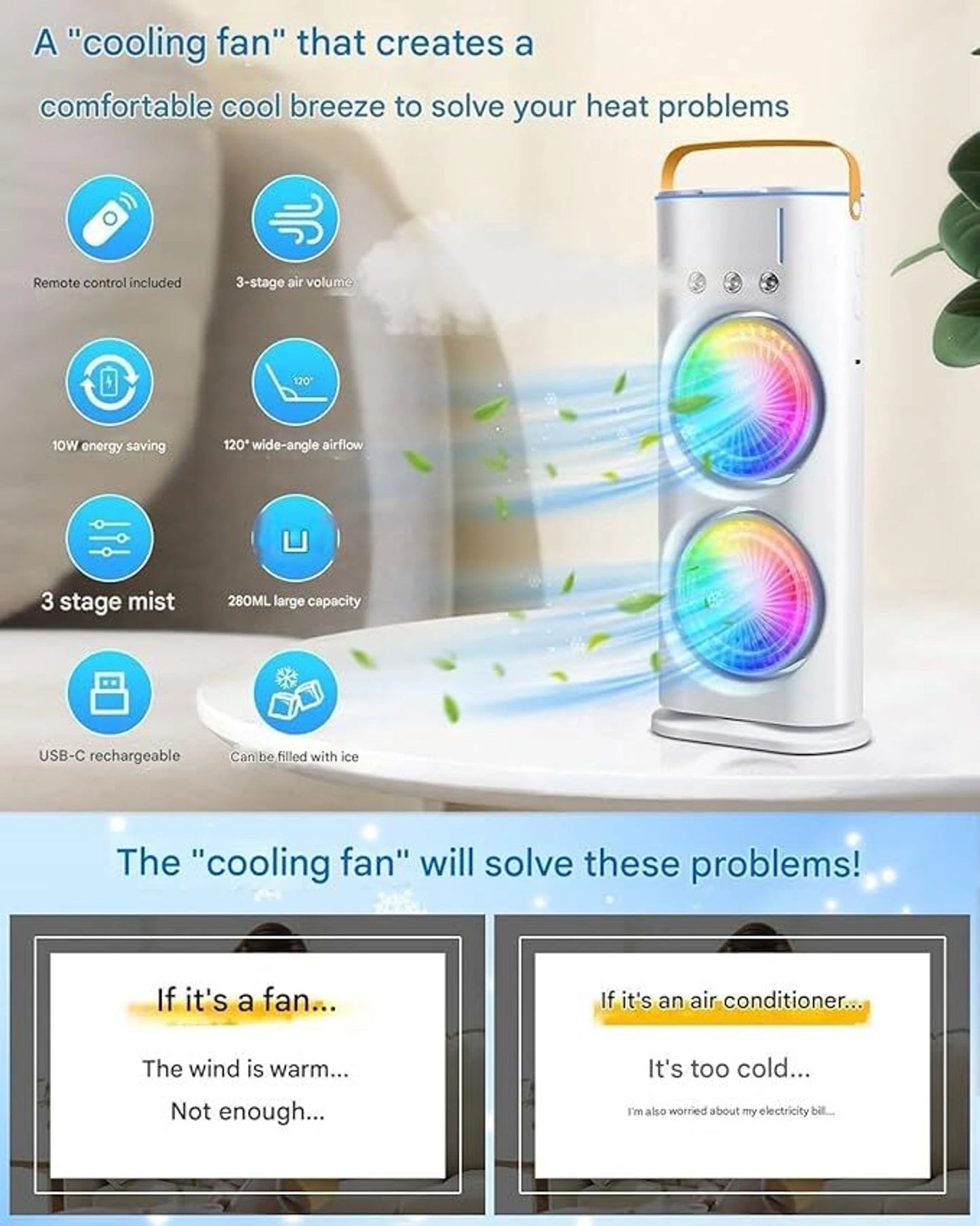 Portable Mist Air Cooler
